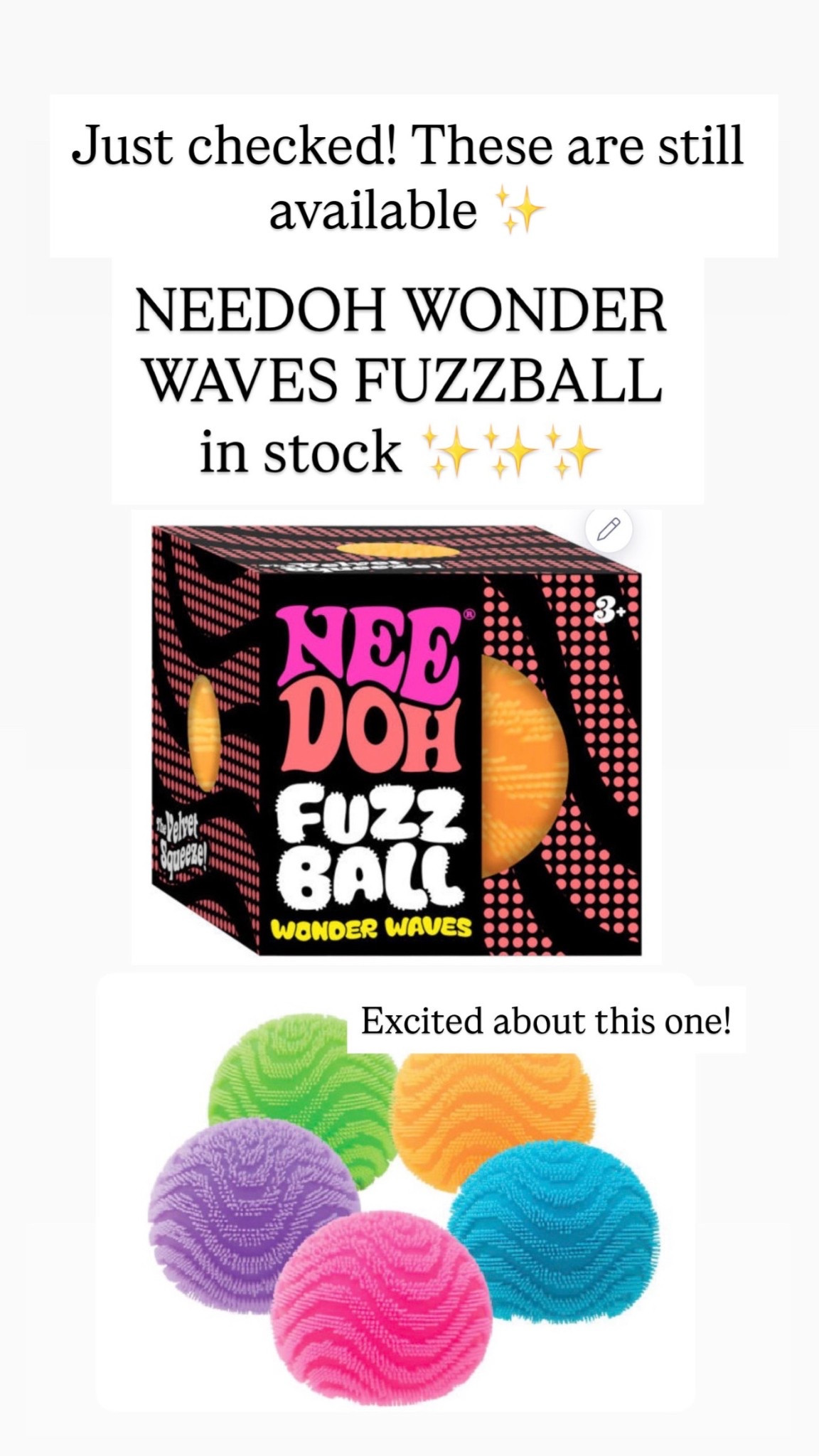 NEEDOH FUZZBALL - as of right now these are still available!

#LTKKids