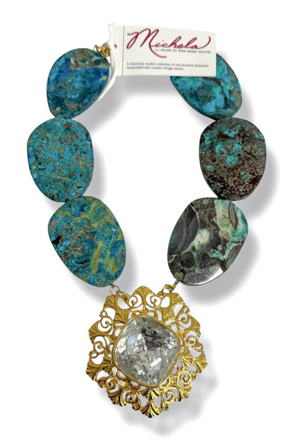 Made in the Deep South 1970s Brooch 1960s Jasper Necklace | The Willow Tree