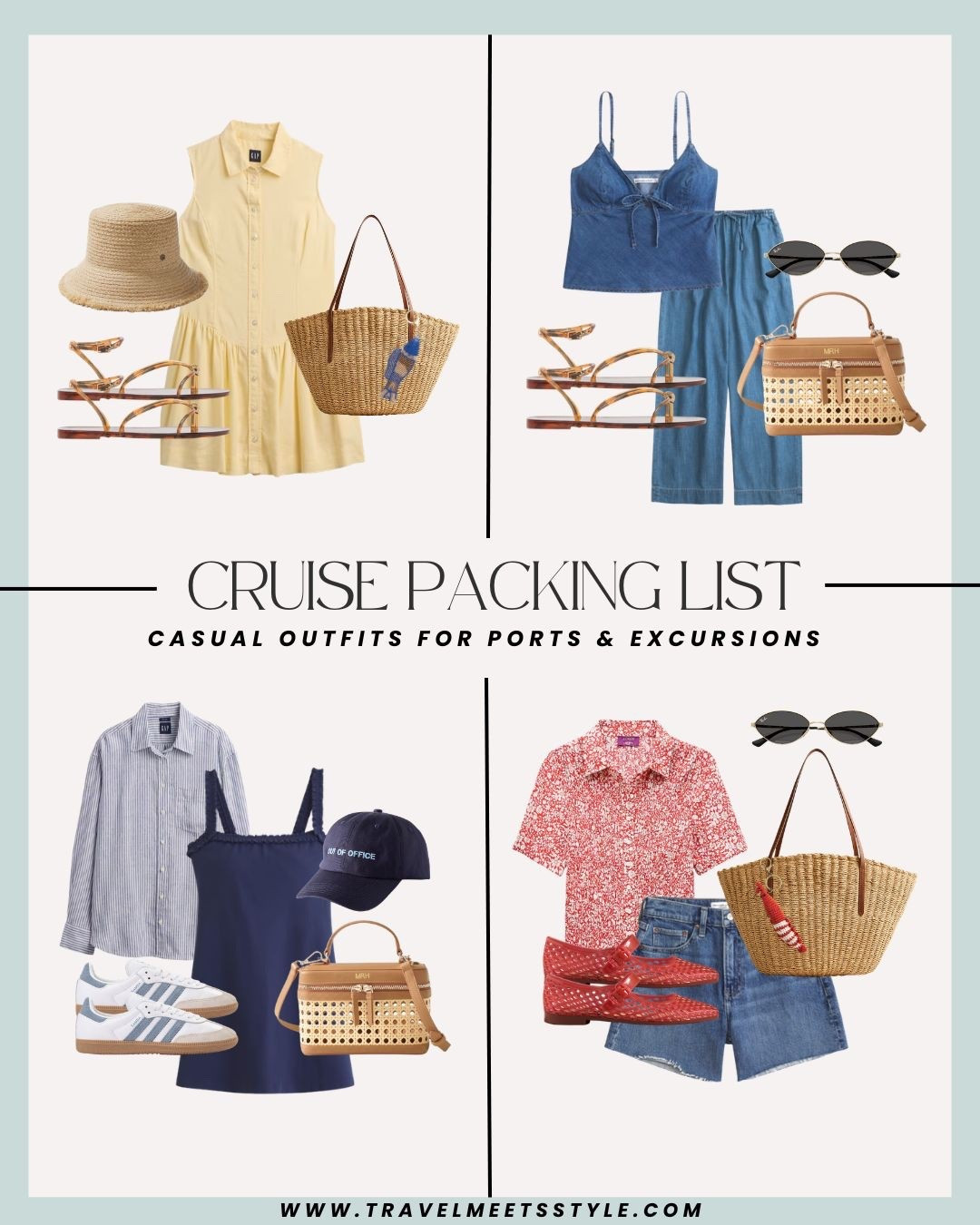 Headed on a cruise and need some help packing for your trip? This is your destination for the ultimate cruise packing list. Explore here for cruise outfits (including casual cruise outfits for ports & excursions as pictured) + cruise essentials for every adventure 🚢 Visit travelmeetsstyle.com to read the full post! 

#LTKTravel