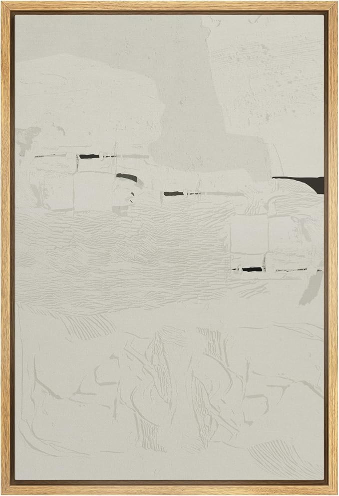 SIGNWIN Framed Canvas Print Wall Art Grunge Paint Stroke Landscape Abstract Shapes Illustrations ... | Amazon (US)
