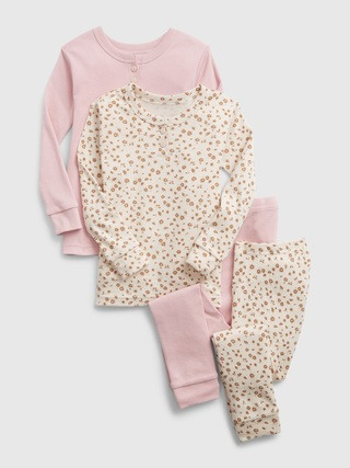 babyGap 100% Organic Cotton Floral Henley PJ Set (2-Pack) | Gap (US)