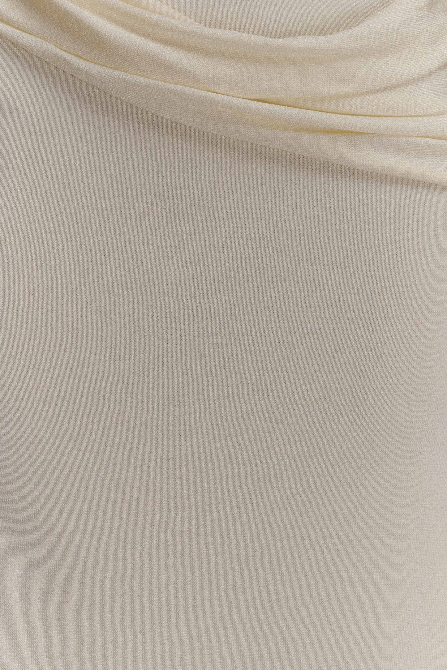 Bowie Low Rise Knit Maxi Skirt - Ivory | Meshki UK