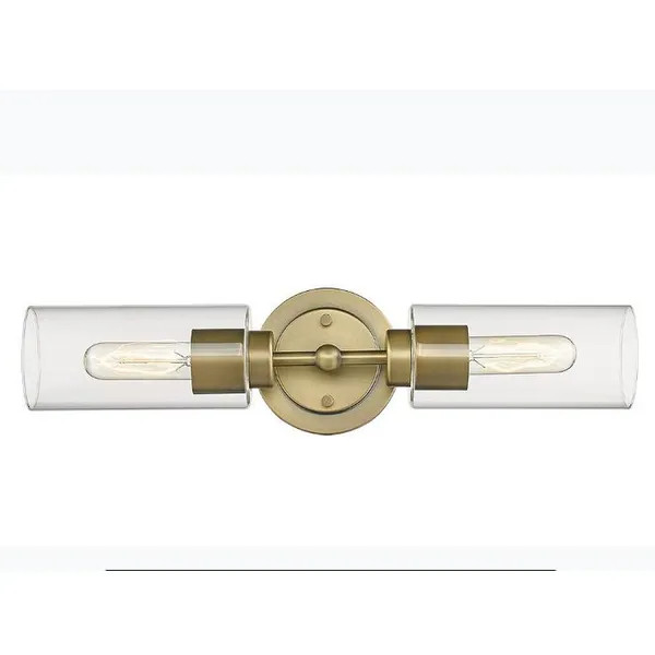 Aged Brass Vanity/Sconce Modern 2-Light | Bed Bath & Beyond