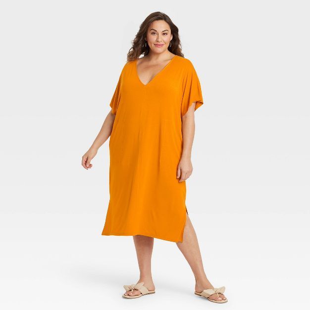 Women's Plus Size Dolman Short Sleeve Dress - Ava & Viv™ | Target