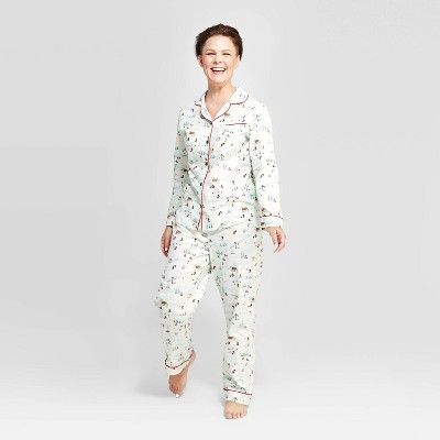 Women's Holiday Ski Scene Pajama Set - Hearth & Hand™ with Magnolia | Target