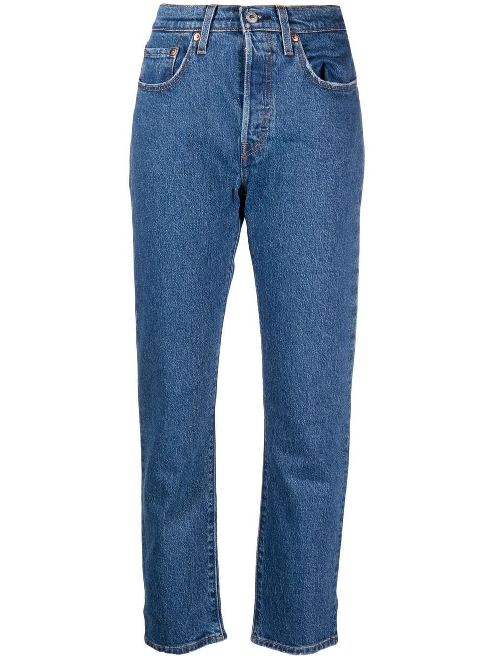 Levi's 501 Cropped straight-leg Jeans - Farfetch | Farfetch Global