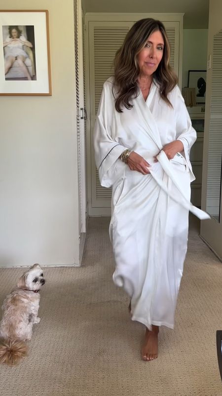 As soon as I get home or finish up work, I look forward to slipping into this gorgeous robe by #meadowmoment.

Use code GLOW for 15% off!

* It's the perfect gift for yourself (or any glow girl) if you need a robe upgrade and want an elegant piece that you will cherish forever! It's one of my faves and is super comfy and sophisticated. You can also personalize making it extra special.

#theglowgirl #silkyrobe #personalizedrobe 

#LTKsalealert #LTKFind #LTKGiftGuide