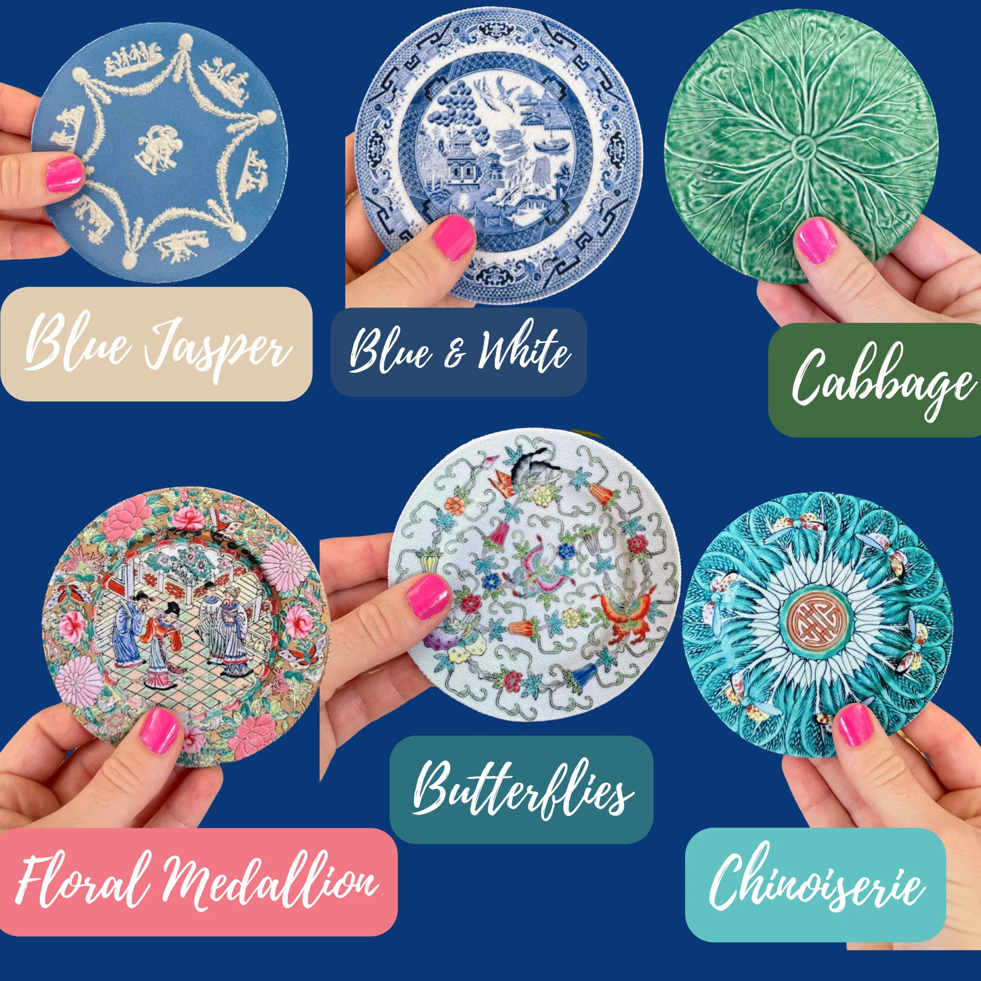 China Plate Grandmillennial Coaster Sets | Home with Hillary