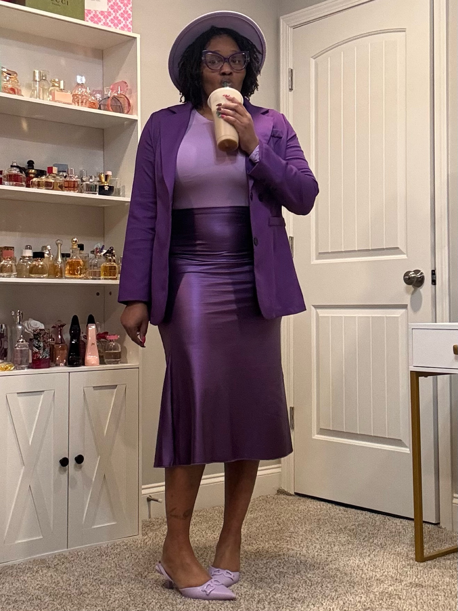Monochromatic Purple? 
Ohhh Yessss!!!! 

Top, Body Suit, & Blazer are a L

#LTKPlusSize #LTKOver40 #LTKStyleTip