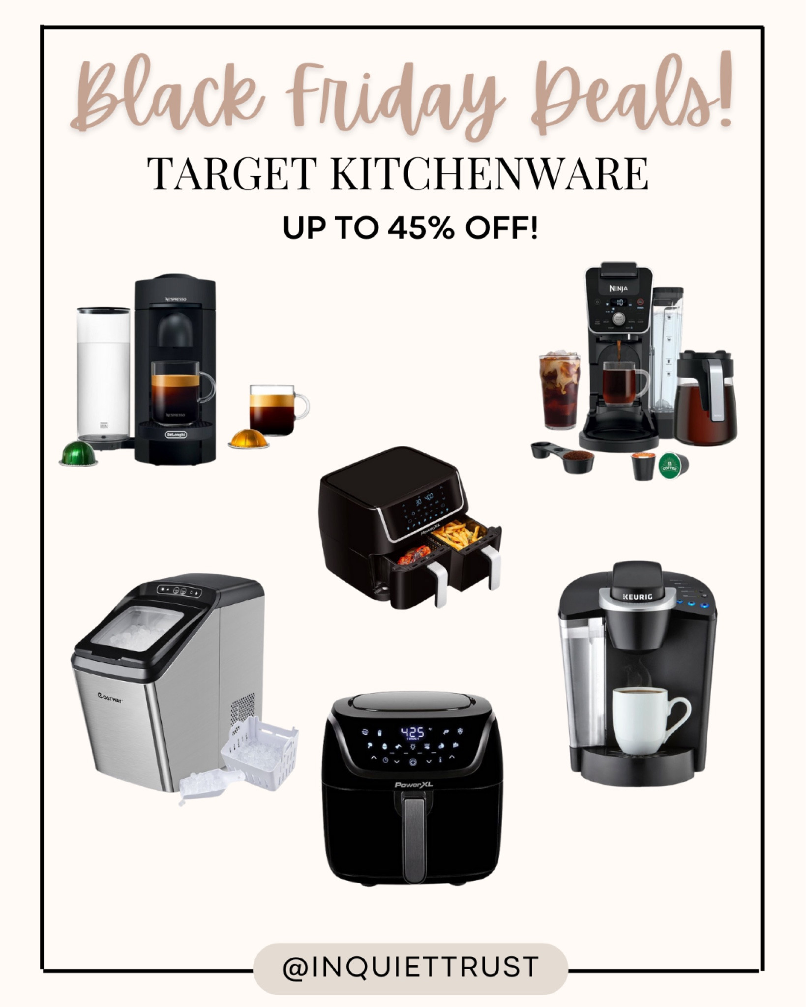 Kitchen items on sale! Up to 45% off at Target! 

#blackfridaysale #kitchenappliances #targetfinds #kitchenrefresh 

#LTKhome #LTKsalealert #LTKHoliday
