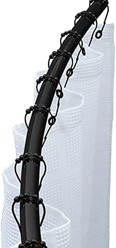 Bath Bliss Matte Black Curved Shower Rod | Amazon (US)