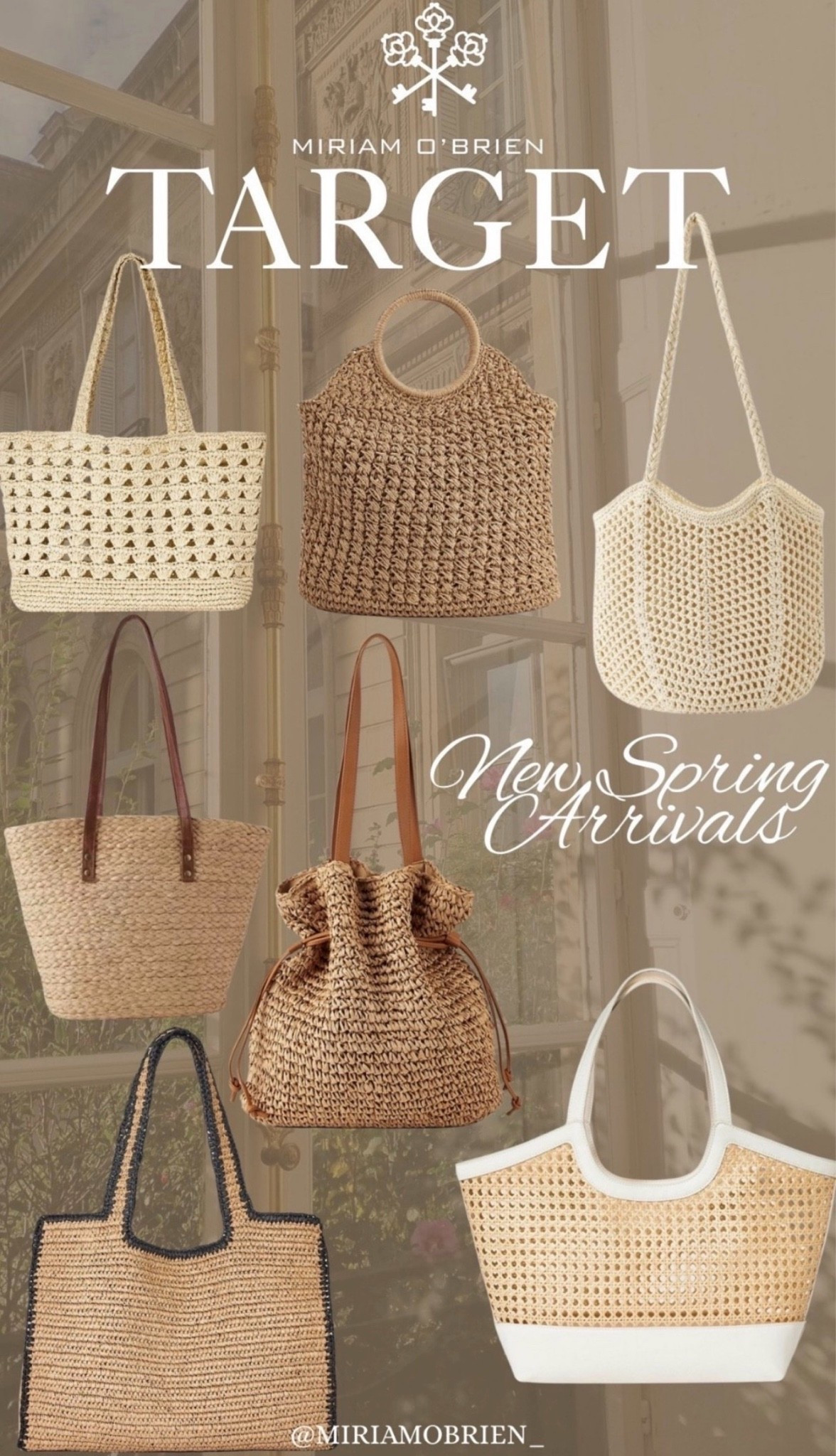 New Spring Handbags at Target

Follow me at @miriamobrien_ on IG and TikTok! 

#TargetSpringAccesories

#LTKSeasonal #LTKOver40 #LTKootd