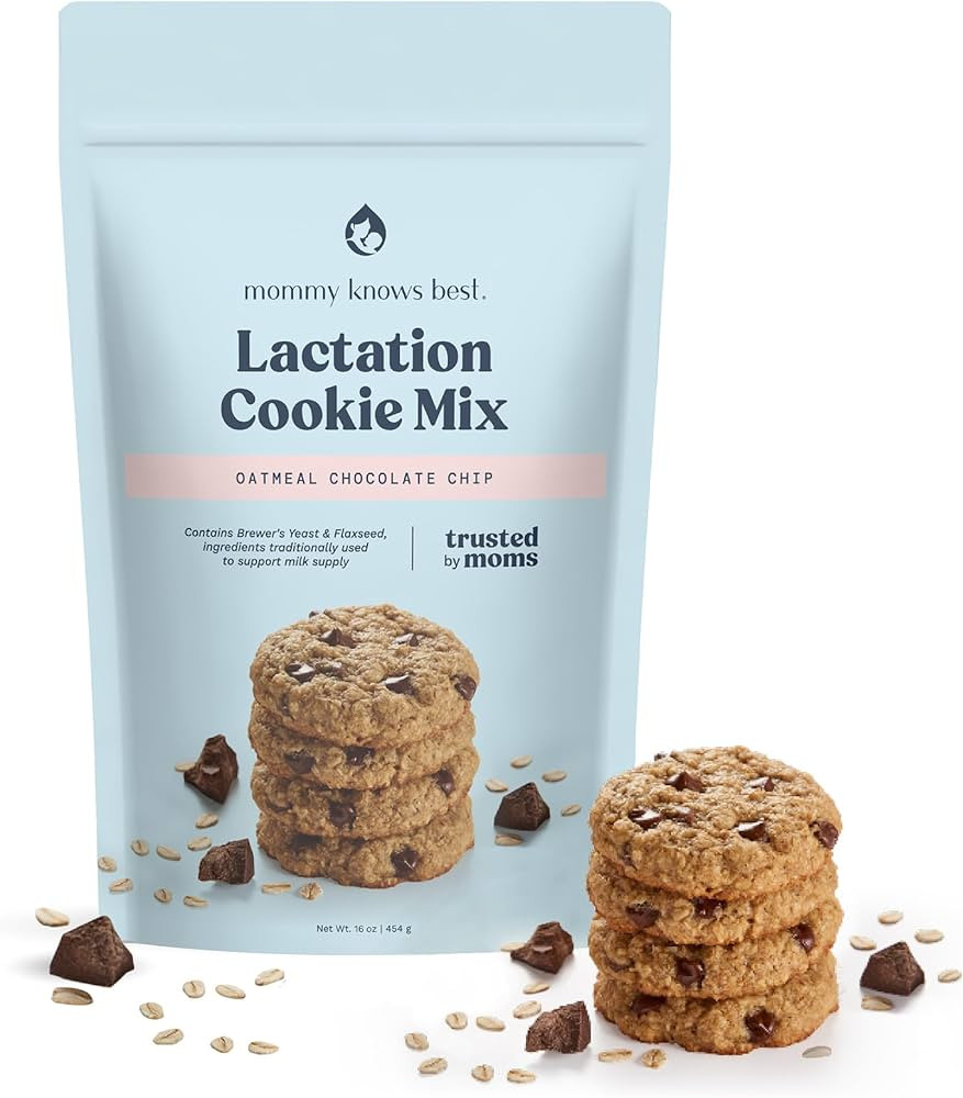 Mommy Knows Best Lactation Cookies Mix - Oatmeal Breastfeeding Cookie Supplement Support for Brea... | Amazon (US)