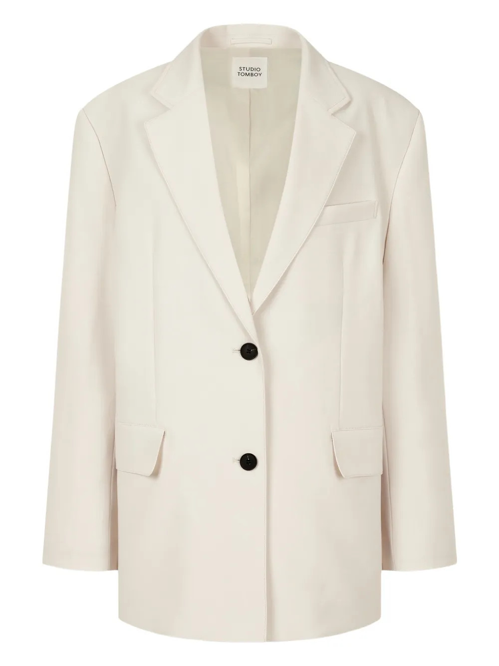 STUDIO TOMBOY single-breasted Blazer | Neutrals | FARFETCH | Farfetch Global