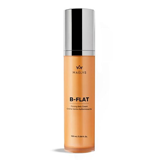 MAËLYS Cosmetics B-FLAT Belly Firming Cream Skin Tightening & Cellulite Cream for Stomach, Moist... | Amazon (US)