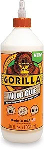 Gorilla Wood Glue, 36 Ounce Bottle, Natural Wood Color, (Pack of 1) | Amazon (US)