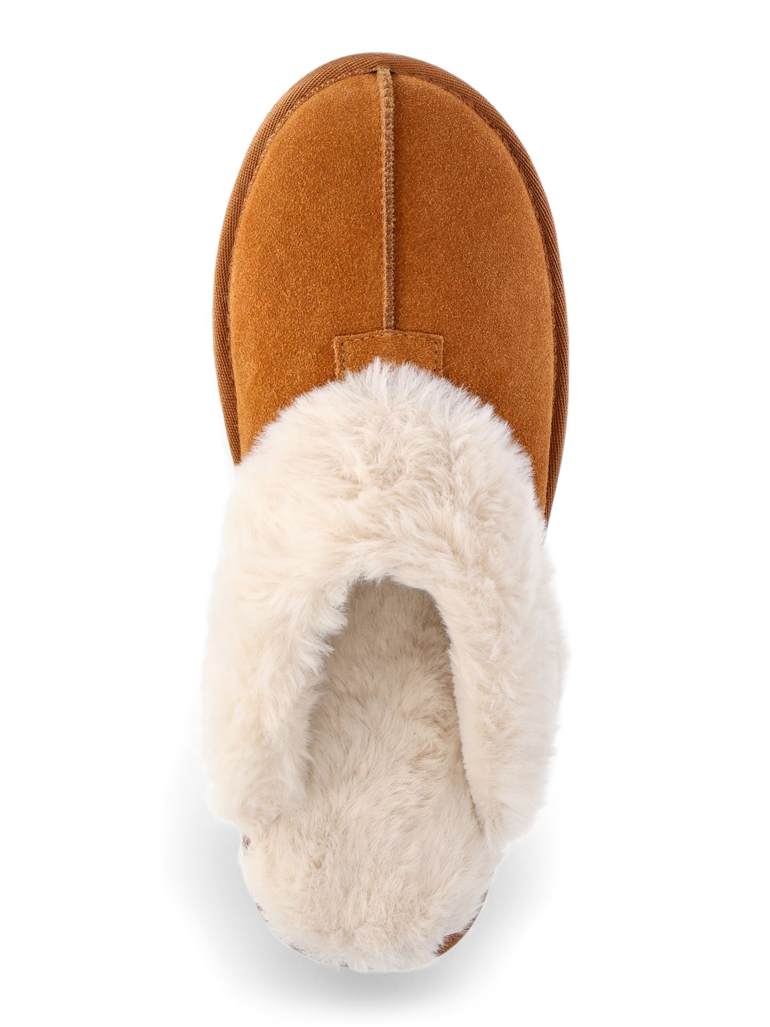 Joyspun Women's Suede Platform Clog Slippers | Walmart (US)