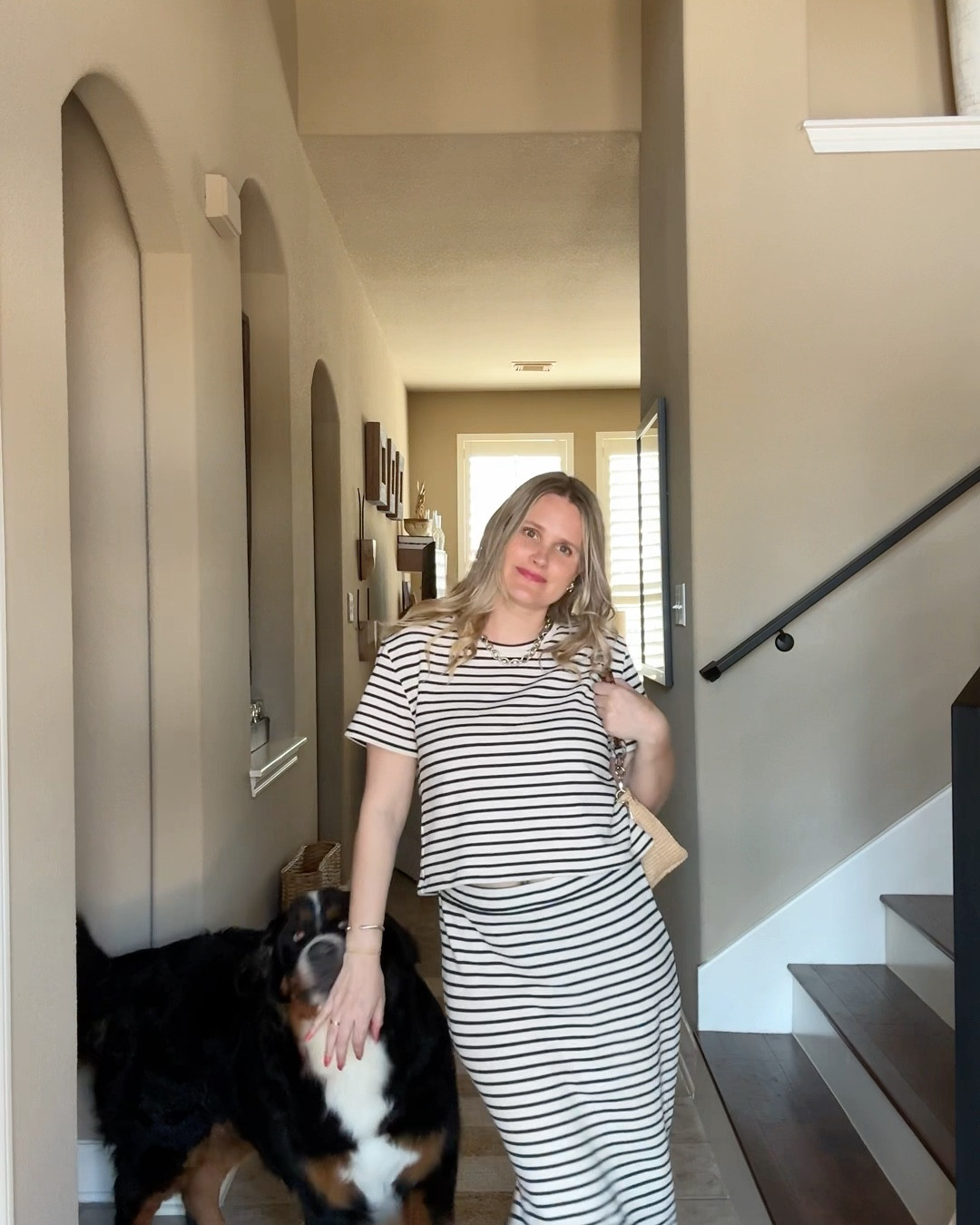 Summer outfit, party outfit, striped outfit, Tory Burch flip flops, David Yurman, 

#LTKStyleTip #LTKParties