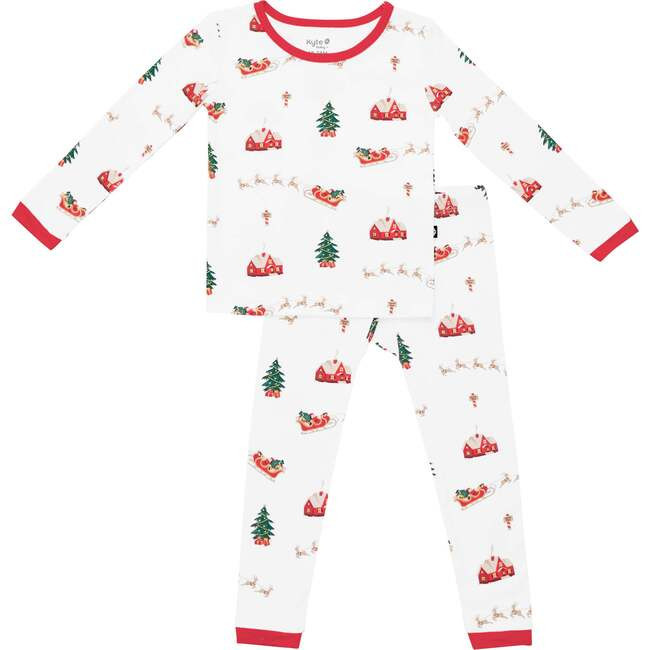 Kyte Baby | Long Sleeve Toddler Pajama in Santa Sleigh (Multicolor, Size 12Y) | Maisonette | Maisonette