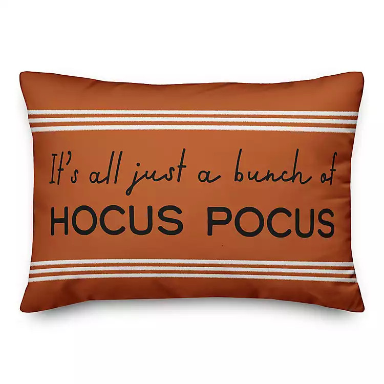 Orange Striped Hocus Pocus Pillow | Kirkland's Home