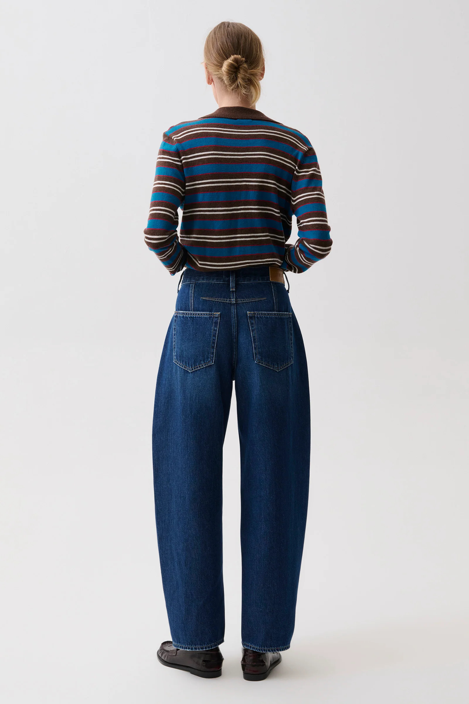 Sacha High Rise Relaxed Barrel - Nile | Pistola Denim