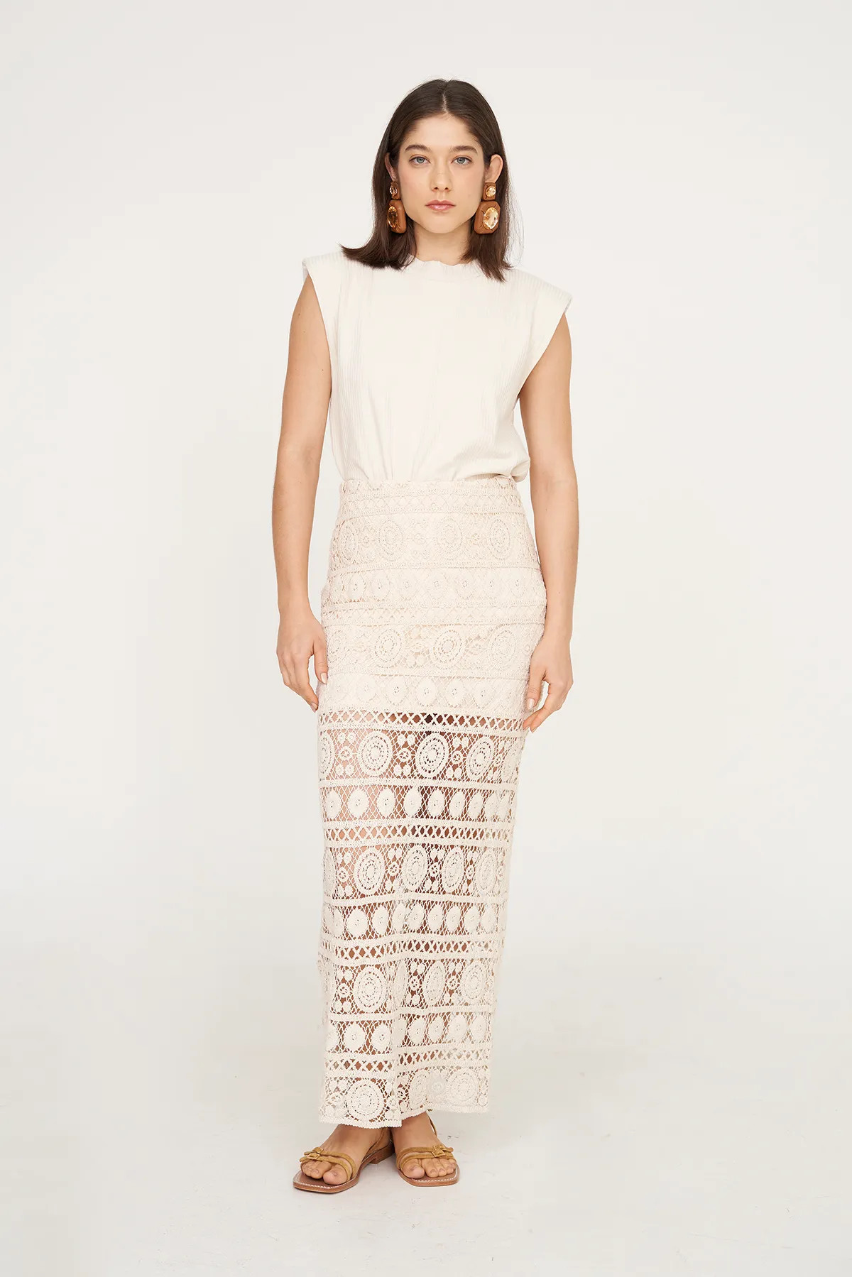 Saia Guipuir Missinclof - OFF WHITE - Gallerist | Moda Autoral e Contemporânea | Gallerist (BR)