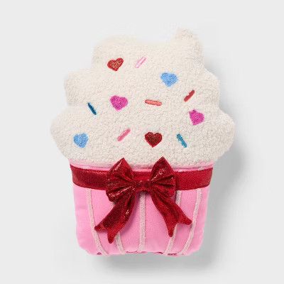 Valentine's Day Small Giftable Cupcake Pillow - Spritz™ | Target