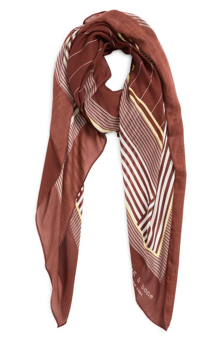 Pinstripe Square Scarf | Nordstrom