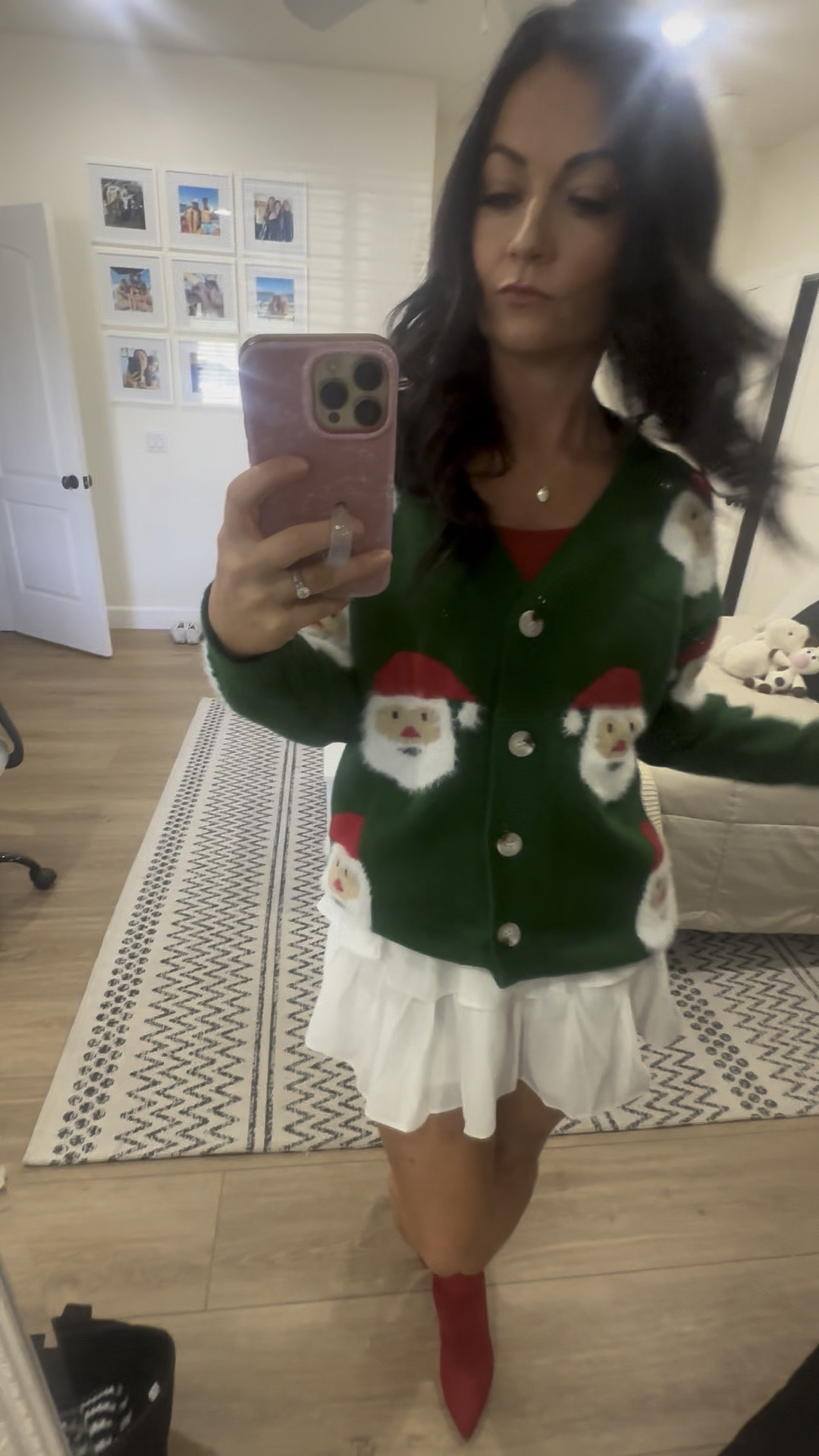 Such a fun holiday outfit! 

Perfect for brunch or a day date.

#holiday #holidaybrunch #holidayoutfit #daydate #brunch #tistheseason #holidayfit #santa 

#LTKstyletip #LTKSeasonal