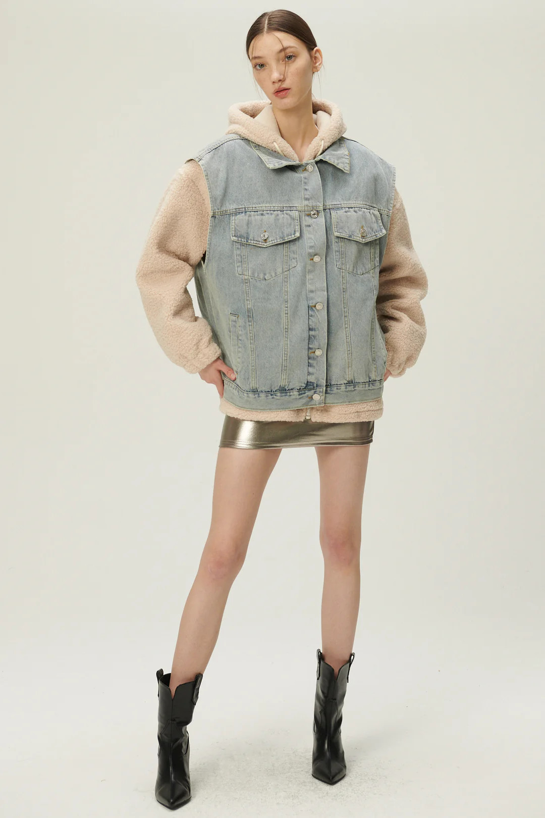Hada Denim Vest and Jacket Set | Storets (Global)