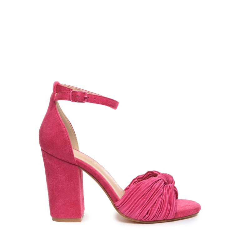 Scoop Women's Crinkle Fabric Block Heel Sandals | Walmart (US)