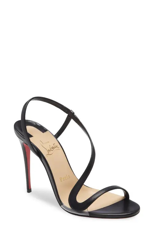 Christian Louboutin Slingback Stiletto Sandal in Black at Nordstrom, Size 9Us | Nordstrom