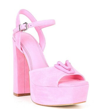 x Venita Aspen Sienna Suede Platform Dress Sandals | Dillard's