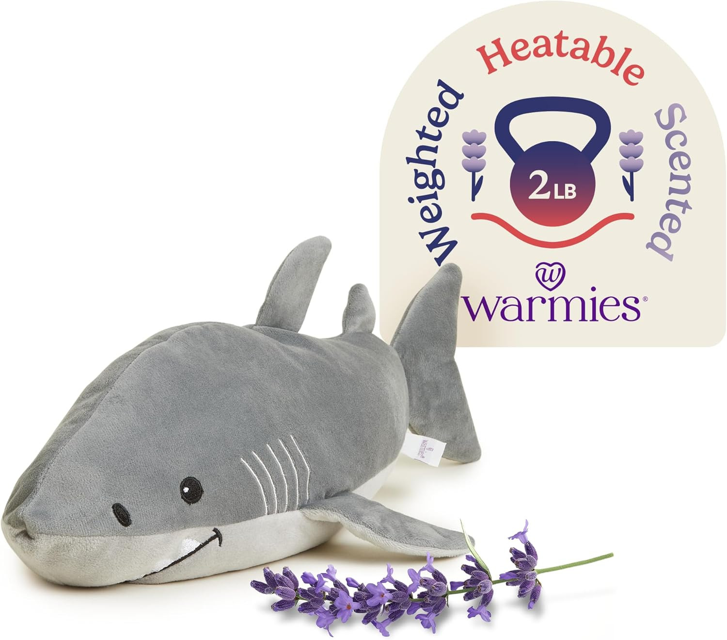 warmies Microwavable Stuffed Animals, Shark - Heated Stuffed Animal Plushie for Warmth & Comfort ... | Amazon (US)