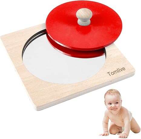 Tomlive Tummy Time Floor Mirror, Montessori Toys for Babies 0-6-12 Months, Newborn Infant Toddler... | Amazon (US)