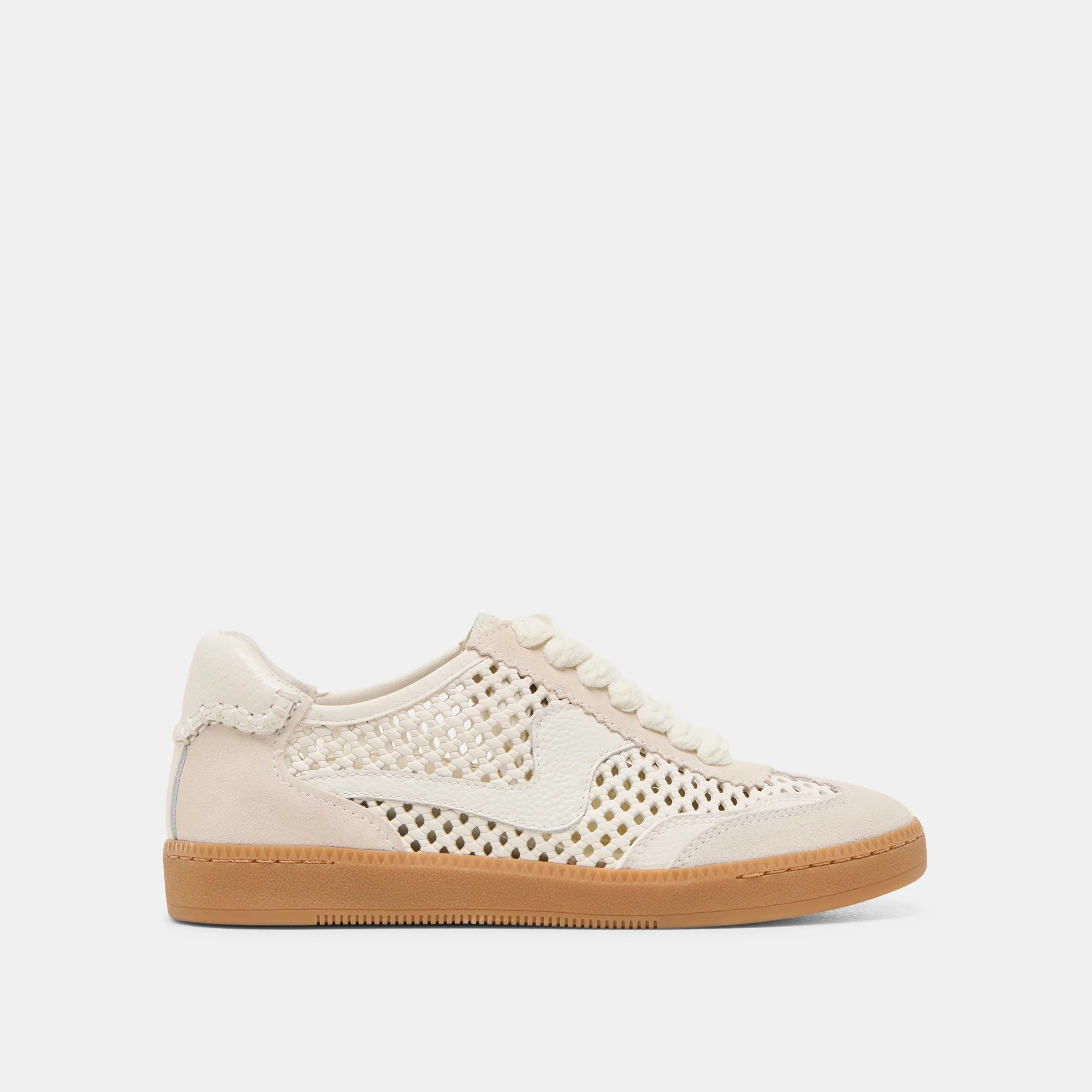 Notice Sneakers Ivory Perforated Nubuck | DolceVita.com