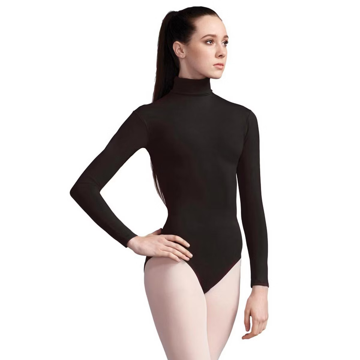 Capezio Women's Team Basics Turtleneck Long Sleeve Leotard | Target