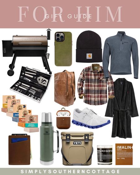 Gift guide for him / holiday gifts / holiday style / boys gifts / grill / grill tools / flannel / quarter zip / bath robe / cloud tennis shoes / ander case / ander bag / ander wallet / yet cooler / candle 

#LTKHoliday #LTKmens #LTKSeasonal