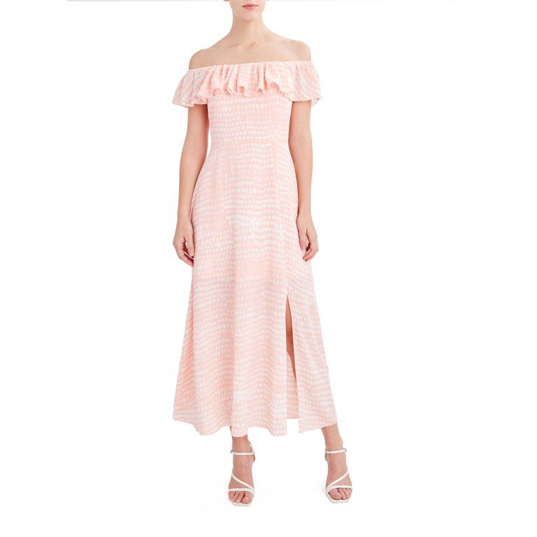 BCBG Paris Women's Off the Shoulder Maxi Dress | Walmart (US)