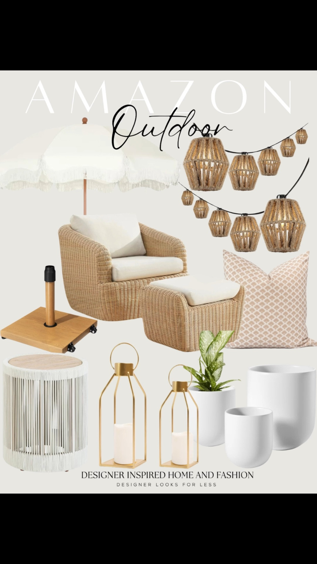 Amazon outdoor furniture and decor 

#LTKHome #LTKSeasonal