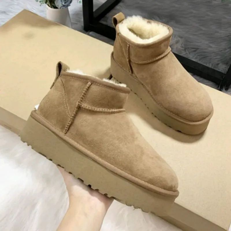 Australia Tazz Boots Australian Ankle Snow Booties Women Shoes Suede Shearling Platform Slippers ... | DHGate