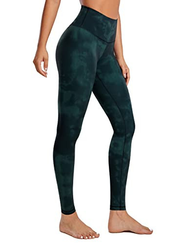 CRZ YOGA Butterluxe High Waisted Lounge Legging 28'' - Workout Leggings for Women Buttery Soft Yoga Pants Green Tie-Dye Flowers X-Small | Amazon (US)