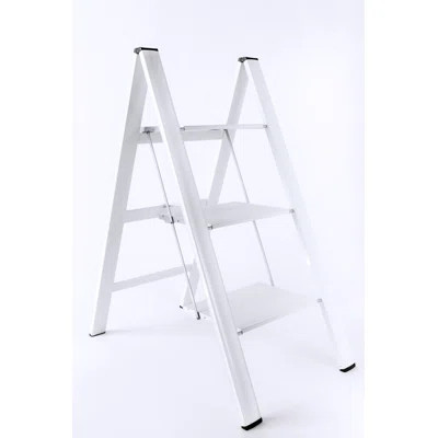 Urbanity 3 - Step Aluminum Lightweight Folding Step Stool | Wayfair North America