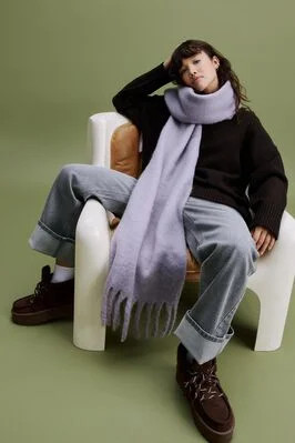 Rectangular Scarf with Fringes | Ardene