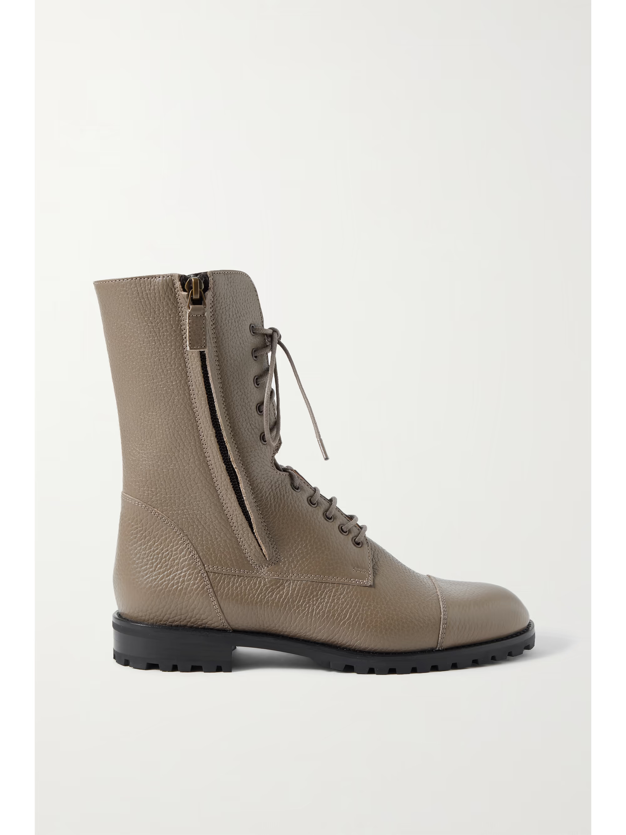 Lugata textured-leather ankle boots | NET-A-PORTER (US)