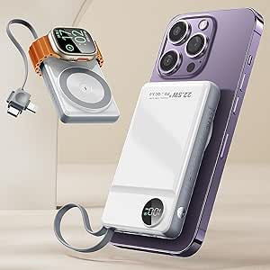 LISEN Portable Charger iPhone Power Bank for Magsafe Battery Pack, 10000mah Power Bank Fast Charg... | Amazon (US)