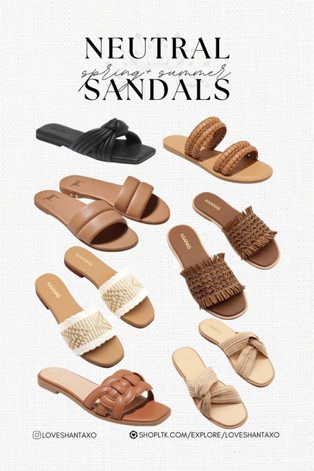 Spring sandals. Summer sandals. Neutral sandals. Neutral look. Neutral shoes. Neutral flags. Neutral vacation look. Neutral slides. 

#LTKSeasonal #LTKstyletip #LTKFind