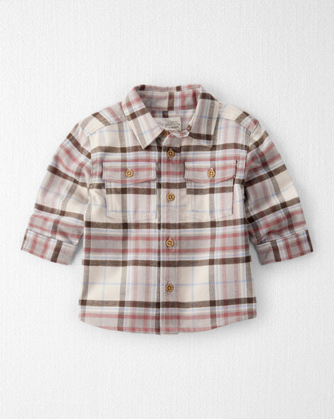 Baby Boy Organic Cotton Button-Front Flannel | Carter's Inc