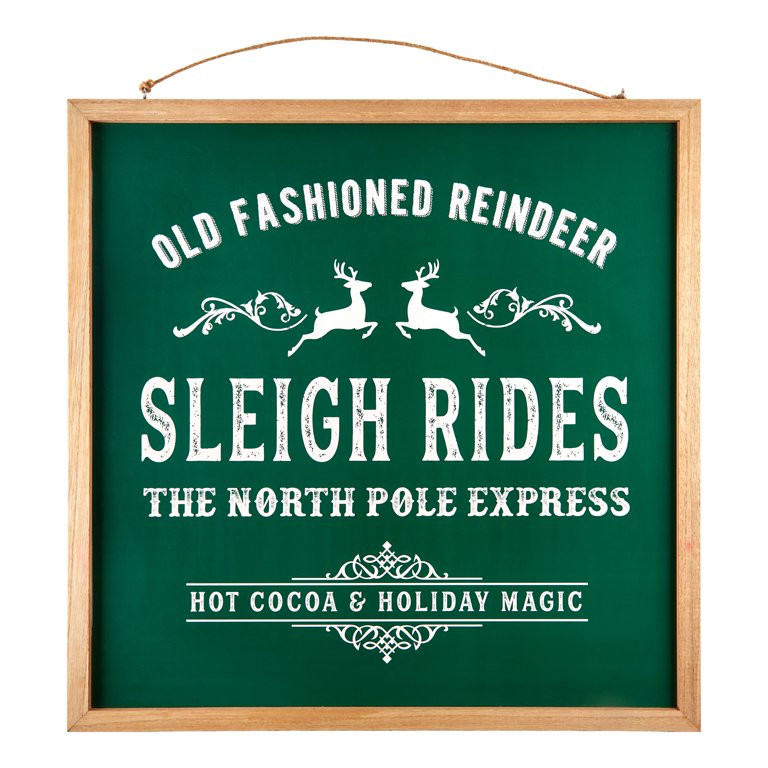 Holiday Time Reversible Christmas Porch Sign, 24" - Walmart.com | Walmart (US)