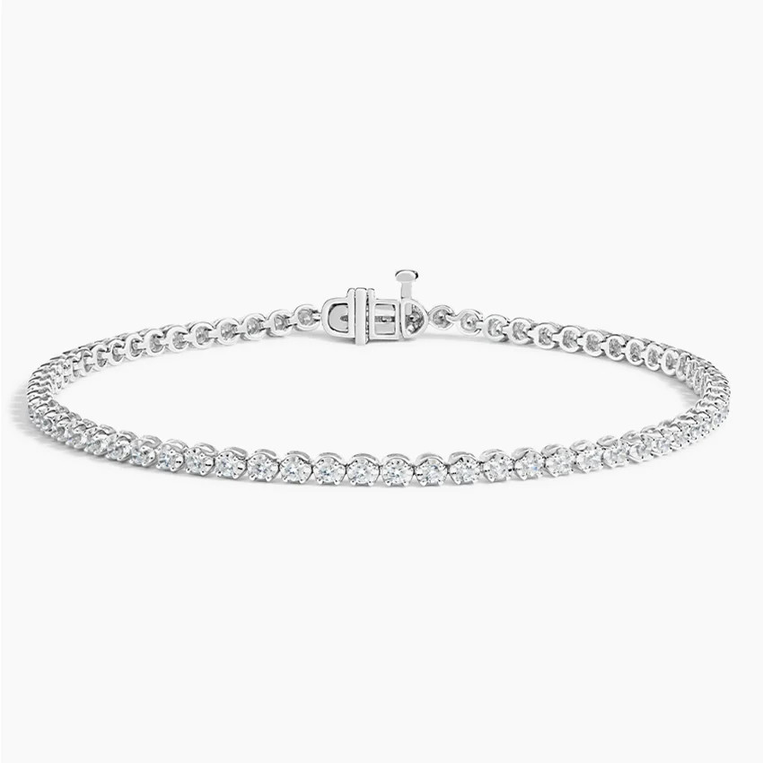 18K White Gold 7 in. Certified Lab Grown Diamond Tennis Bracelet (1 ct. tw.) | Brilliant Earth